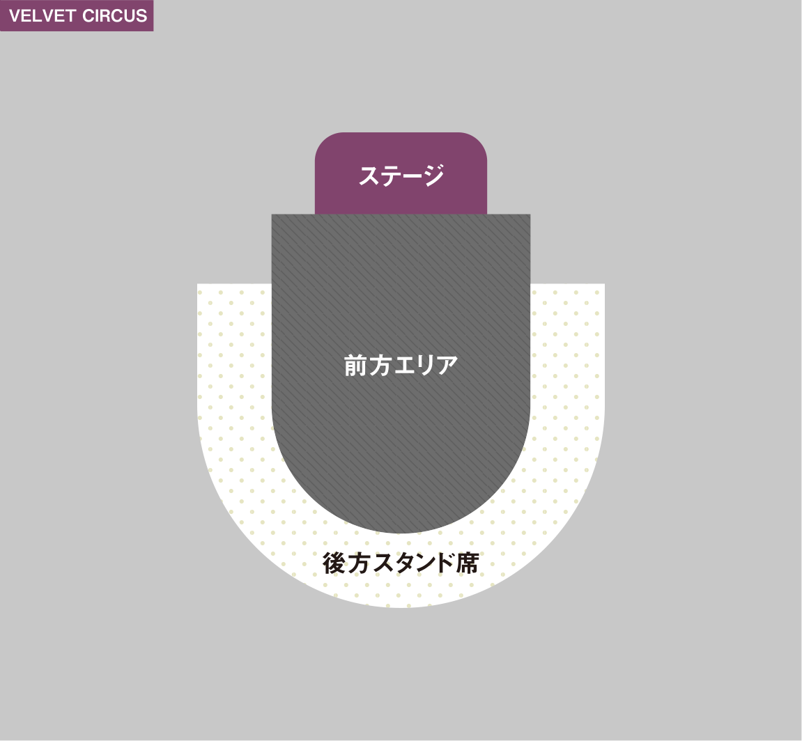 VELVET CIRCUSの会場図